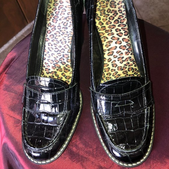 Franco Sarto patent loafers 7 1/2M - Picture 2 of 3